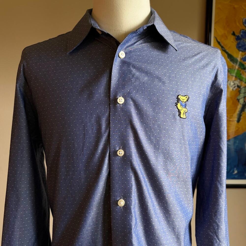 Grateful Dead Dancing Bear Egara Button Down (L) - image 3